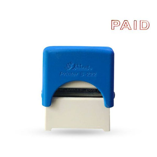 SHINY SELF INKING PAID STAMP RED INK