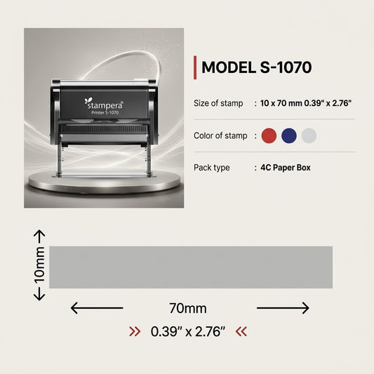 Stampera S-1070 Self-Inking Rubber Stamp