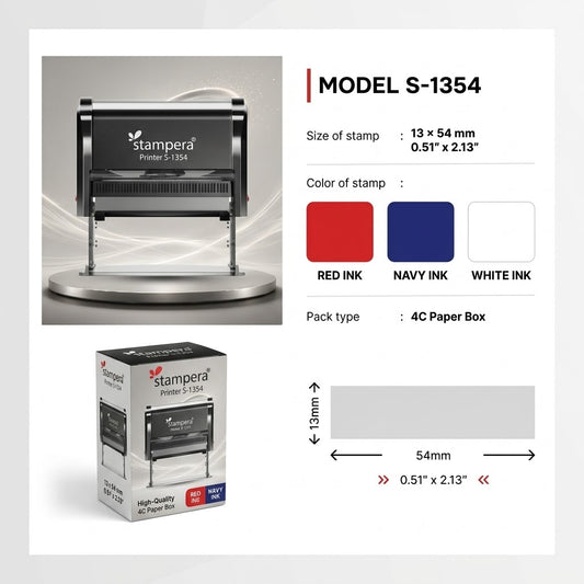 Model S-1354 Self-Inking Stamp