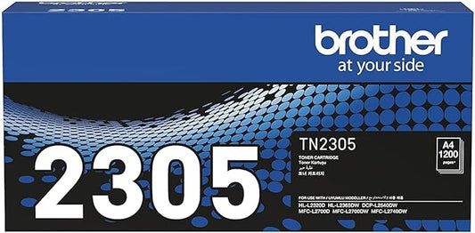 BROTHER Genuine TN-2305 Standard Yield Black Ink Printer Toner Cartridge