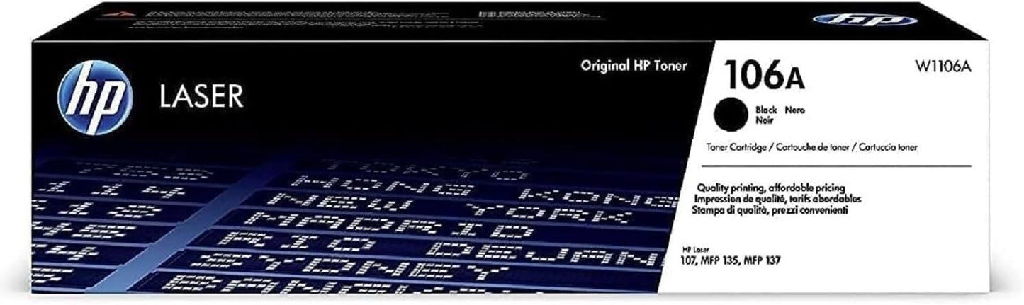 HP 106A (W1106A) Original Toner Schwarz für Laser 107