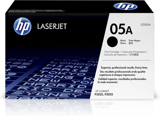 HP 05A Hewlett Packard Original LaserJet Color Sphere Toner Cartridge, Black - CE505A