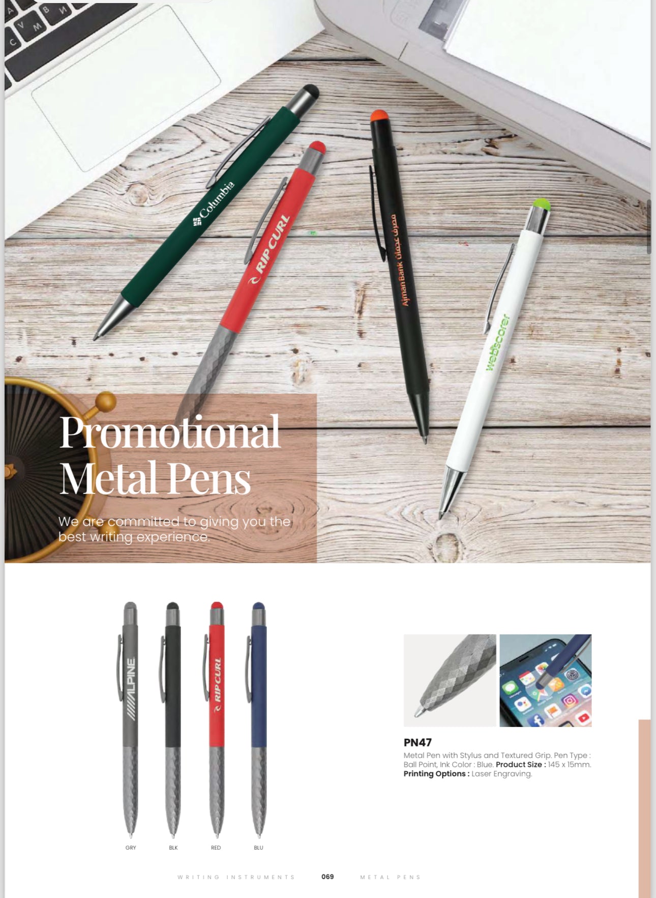 Metal Pen UV Printing