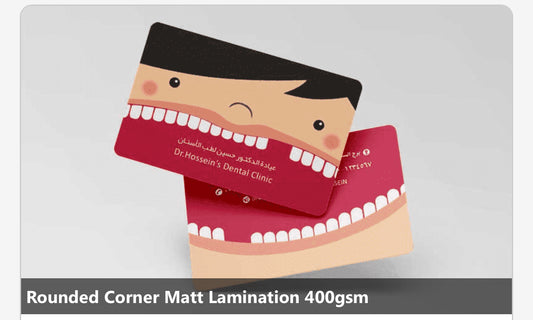 Rounded Corner Matt Lamination (400gsm) 1000pc,Free Design