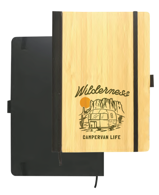 A5 SIZE BAMBOO NOTEBOOK, 3MM / BACKSIDE PU