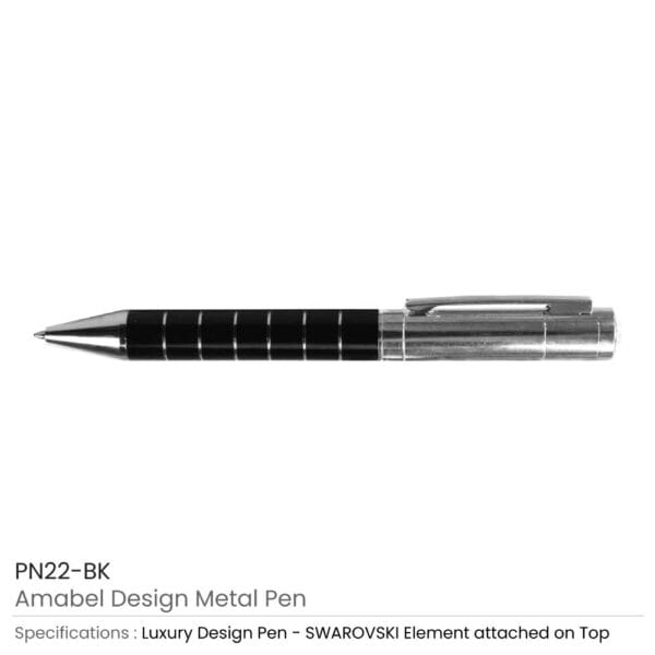 Amabel Design Metal Pens ( “Your Brand • Your Print • Your Style.” ) All printing available