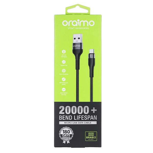 ORAIMO MICRO USB CABLE 20000+ BEND LIFE SPAN