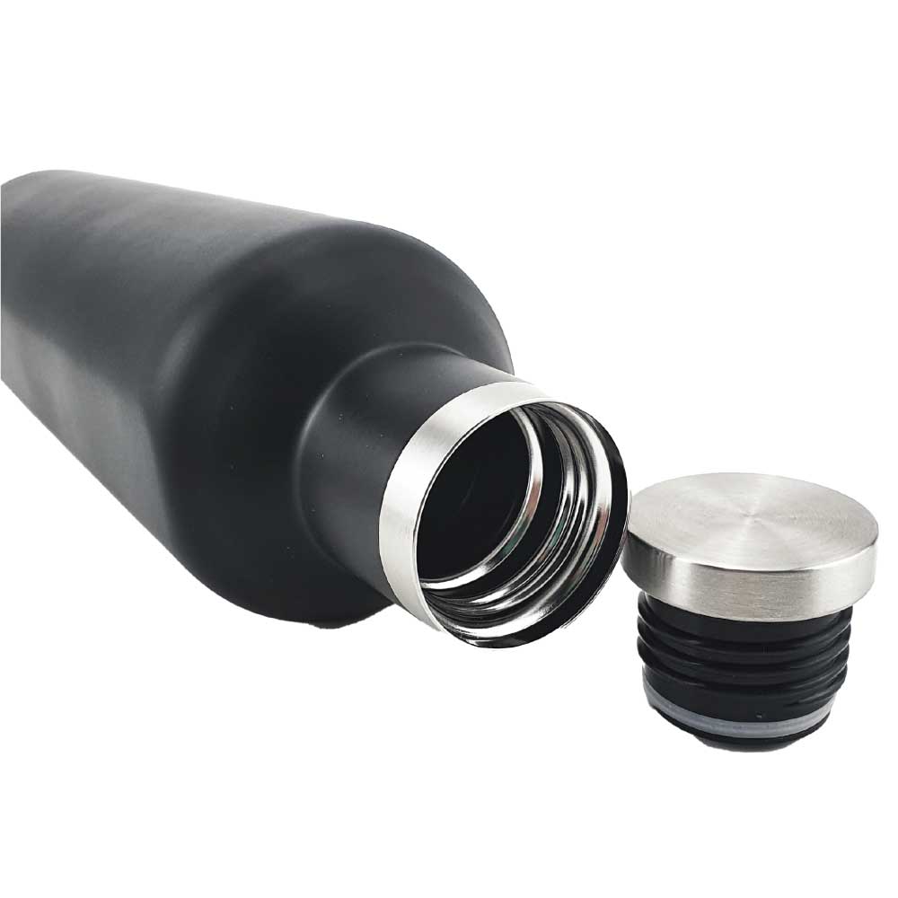 Matte Black Stainless Steel Bottles 500ml ( “Your Brand • Your Print • Your Style.” ) All printing available