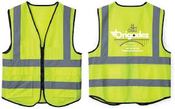 Safety Jacket With DTF / Embroidery PRINTING