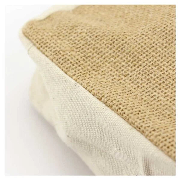 Natural Jute with Cotton Zipper Pouches ( “Your Brand • Your Print • Your Style.” ) All printing available