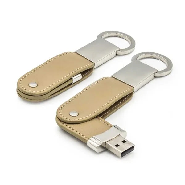 Leather Key Chain USB Flash ( “Your Brand • Your Print • Your Style.” ) All printing available