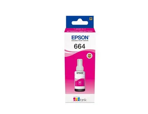 Epson 664 MAGENTA Ink Bottles – Genuine Refill Ink for EcoTank Printers