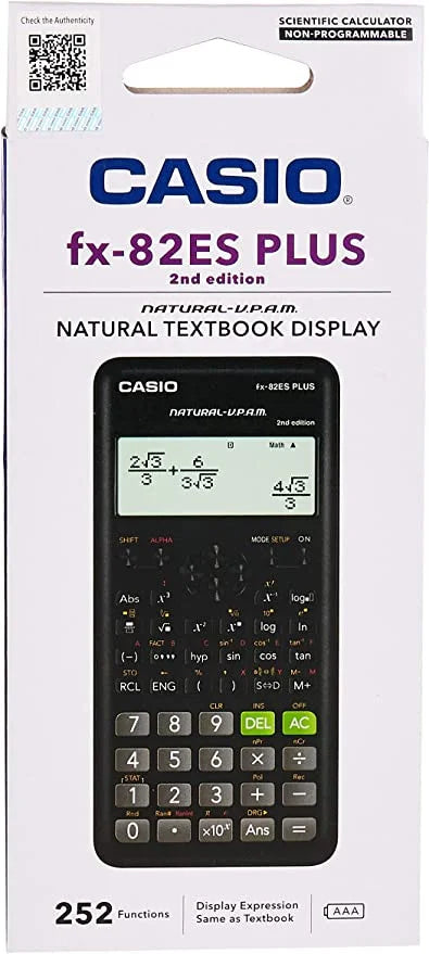 CASIO FX-82ES PLUS SCIENTIFIC CALCULATOR