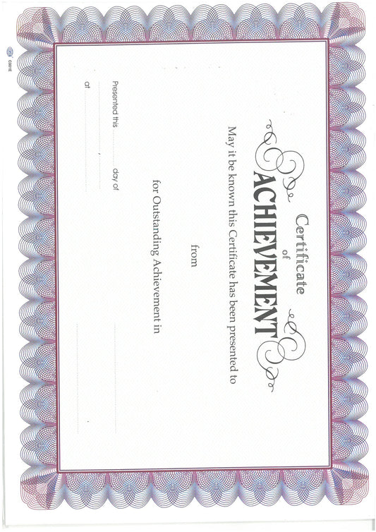FIS CERTIFICATE PAPER 10 PCS IN PACKET