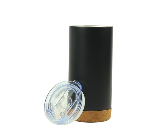 Travel Tumbler with Cork Base 450ml Stainless Steel ( “Your Brand • Your Print • Your Style.” ) All printing available