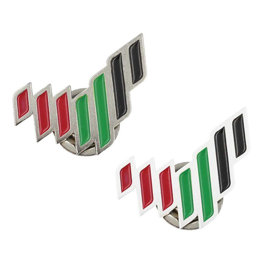 UAE National Brand Metal Badges ( “Your Brand • Your Print • Your Style.” ) All printing available