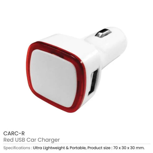 USB Car Chargers ( " All type of printing available" )