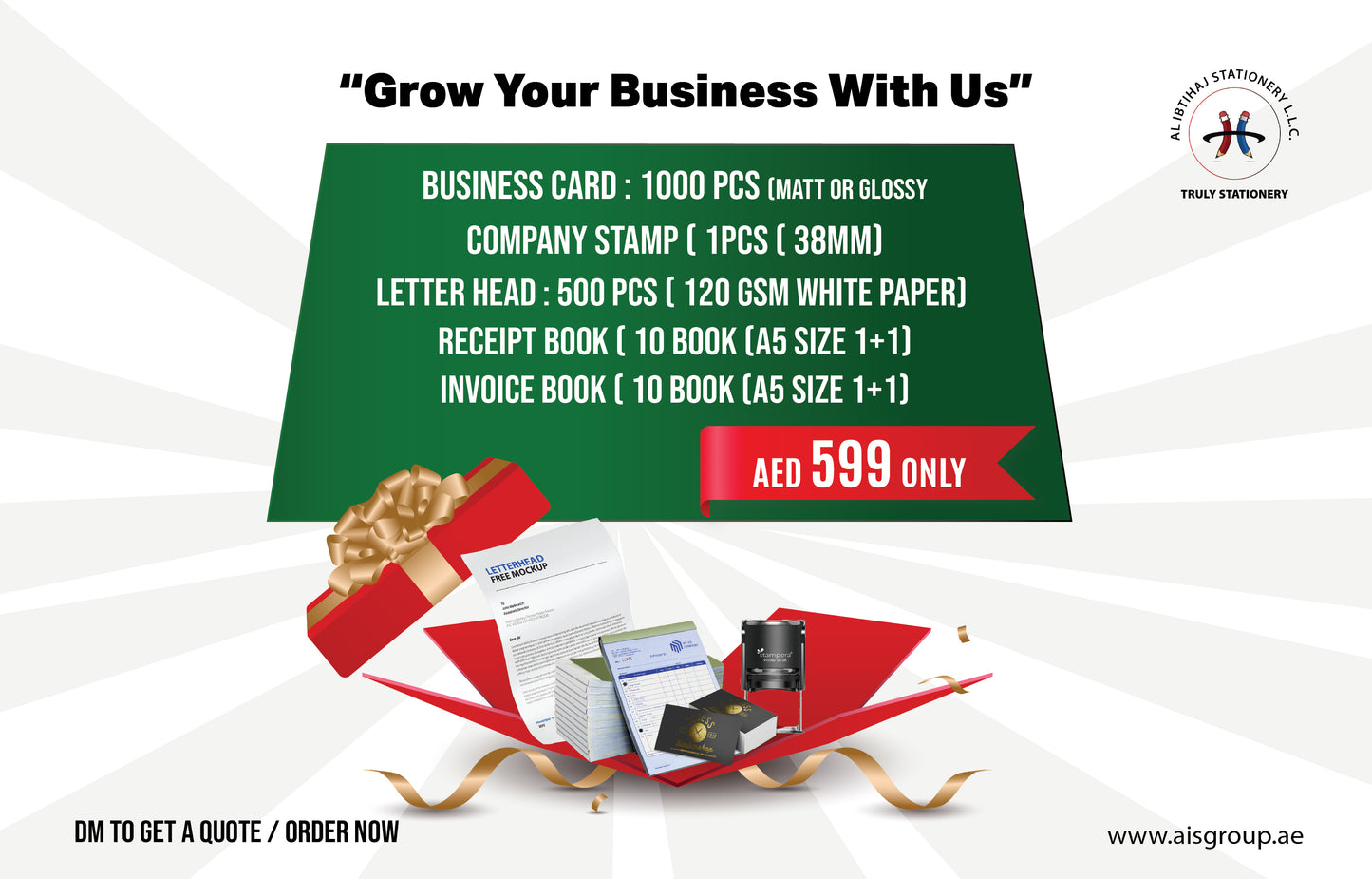 Ultimate Business Combo Offer β All-in-One Package for Just AED 599! With Free Design