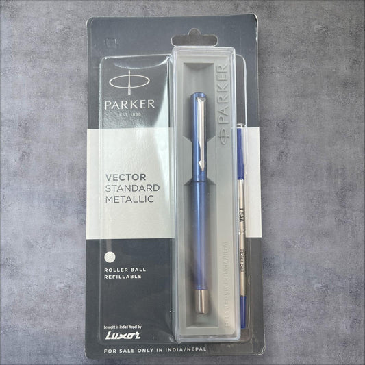 PARKER VECTOR STANDARD METALLIC BLUE INK