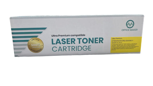OFFICE MAKER LASER TONER CATRIDGE CF542A CF402/CRG-054/045 YELLOW