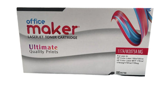 OFFICE MAKER TONER LASER JET TONER CATRIDGE 117A /W2073A MG MAGNETA