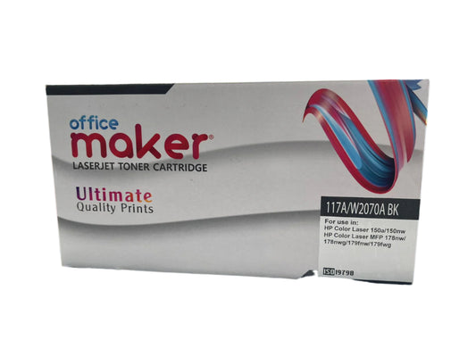 OFFICE MAKER LASERJET TONER CATRIDGE 117A/W2070A BLACK