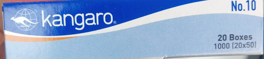 Kangaro No.10 Staples 20 BOXES 1000 (20*50)