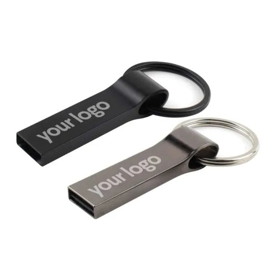 Metal USB Flash with Key Ring ( “Your Brand • Your Print • Your Style.” ) All printing available