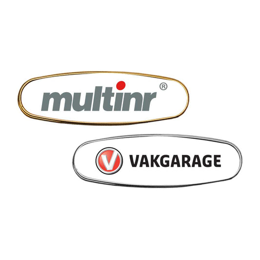 PVC Injected Name Badges ( “Your Brand • Your Print • Your Style.” ) All printing available