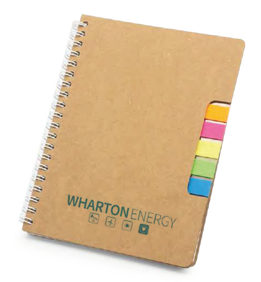 SPIRAL NOTEPAD WITH RECYCLED CARDBOARD COVERS