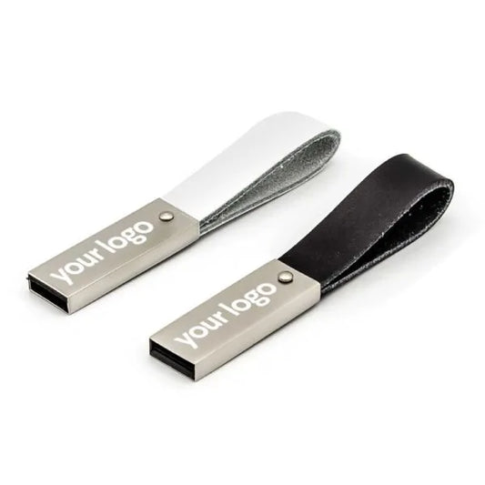 8GB USB with Leather Strap ( “Your Brand • Your Print • Your Style.” ) All printing available