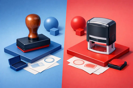 Rubber Versus Self Inking Stamps Compared