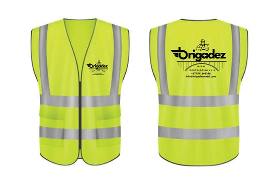 Safety Jacket With DTF / Embroidery PRINTING