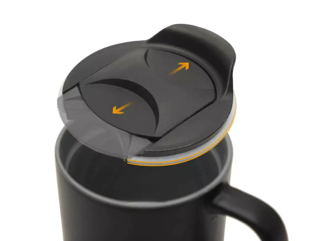 Ceramic Mugs with Lid and Cork Base 385 ml ( “Your Brand • Your Print • Your Style.” ) All printing available