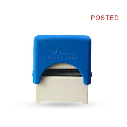 SHINY SELF INKING POSTED STAMP RED INK