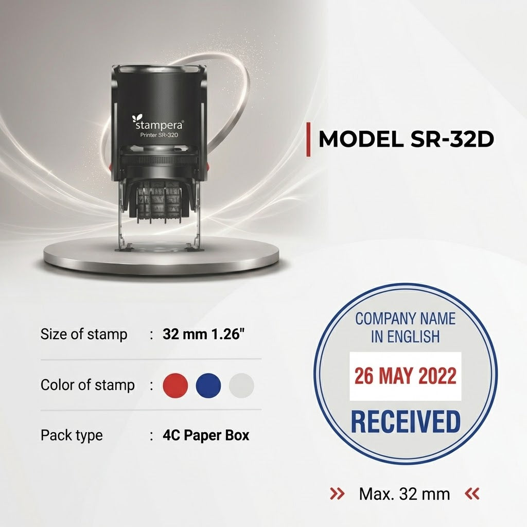 Professional 32 mm Custom Date Stamps | High Precision & Quality
