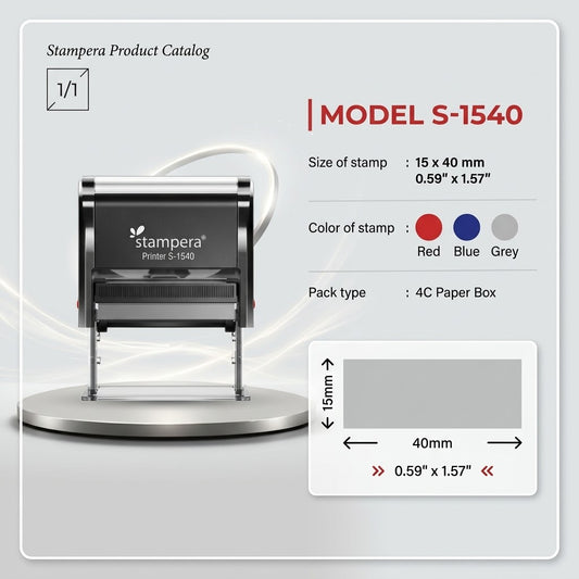 Model S-1540 Self-Inking Stamp
