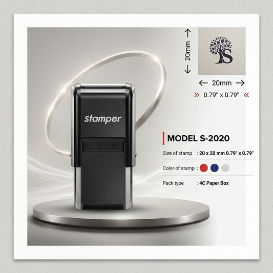 MODEL S-2020: Compact & Portable Pocket Stamp