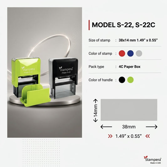 Model S-22 Self-Inking Stamp
