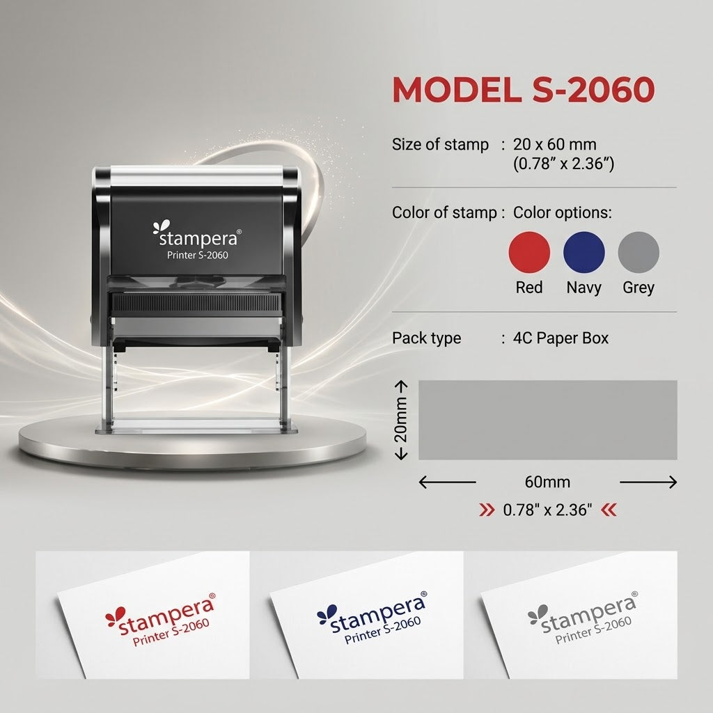 Model S-2060 Self-Inking Stamp