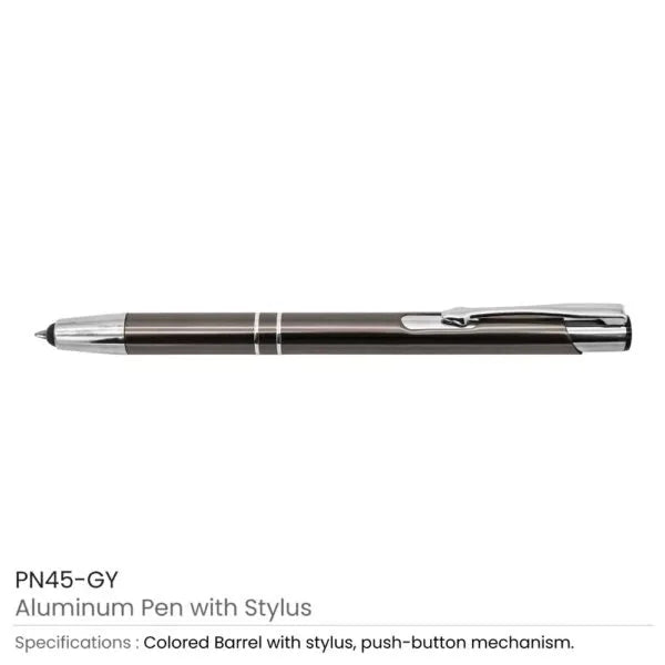 Aluminum Pens with Stylus ( “Your Brand • Your Print • Your Style.” ) All printing available