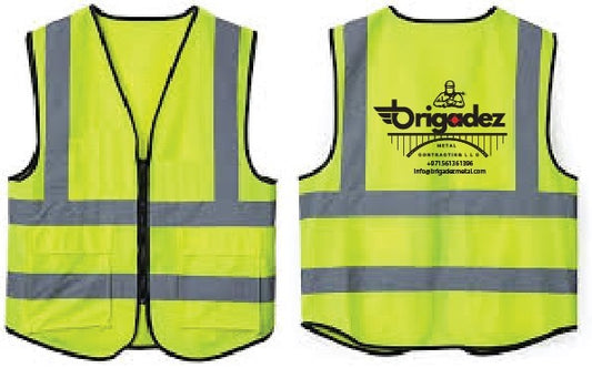 Safety Jacket With DTF / Embroidery PRINTING