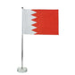 Flag with Metal Pole & Clear Glass Round Base ( “Your Brand • Your Print • Your Style.” ) All printing available