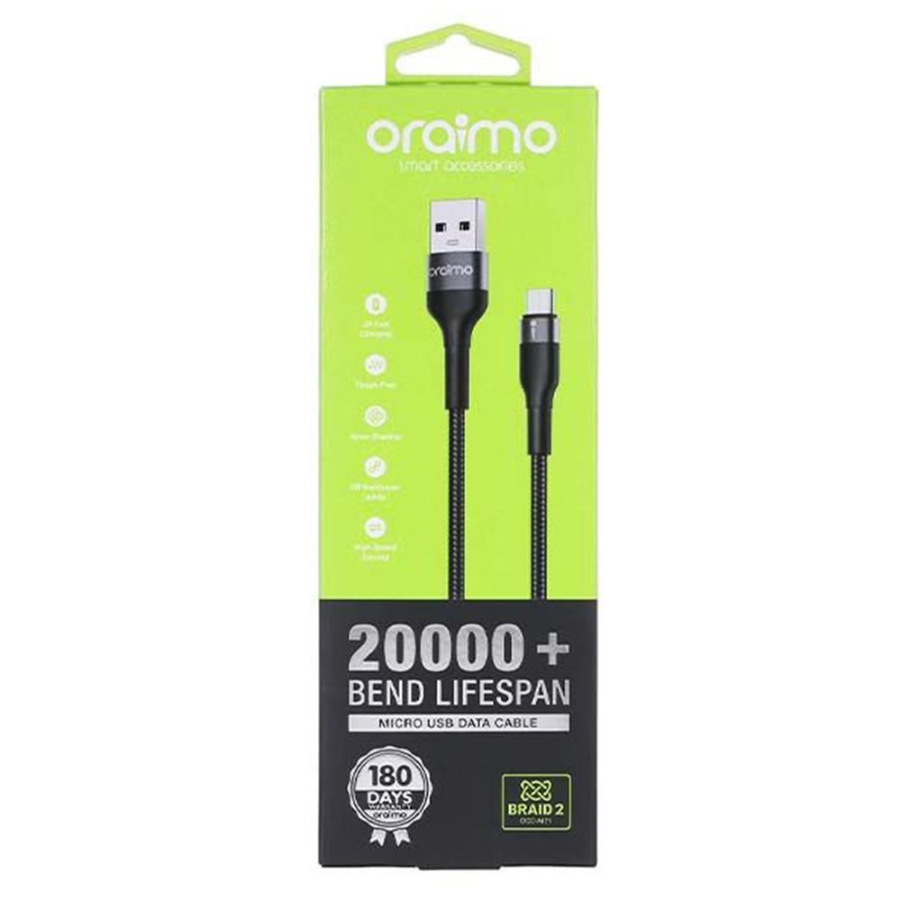 ORAIMO MICRO USB CABLE 20000+ BEND LIFE SPAN