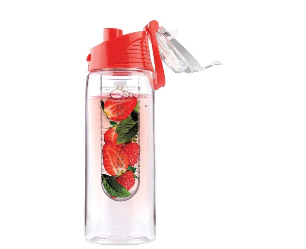 Water Bottle with Fruit Infuser ( “Your Brand • Your Print • Your Style.” ) All printing available