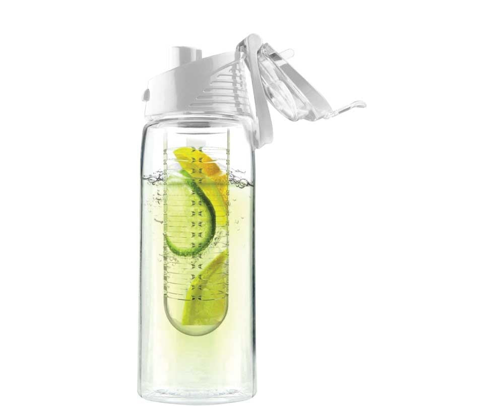 Water Bottle with Fruit Infuser ( “Your Brand • Your Print • Your Style.” ) All printing available