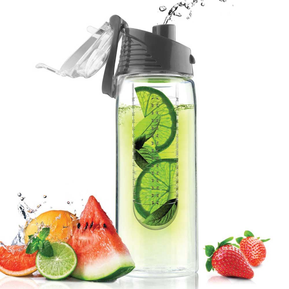 Water Bottle with Fruit Infuser ( “Your Brand • Your Print • Your Style.” ) All printing available
