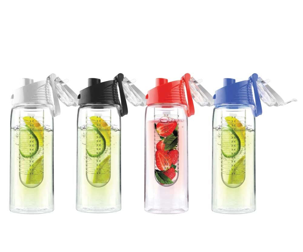 Water Bottle with Fruit Infuser ( “Your Brand • Your Print • Your Style.” ) All printing available