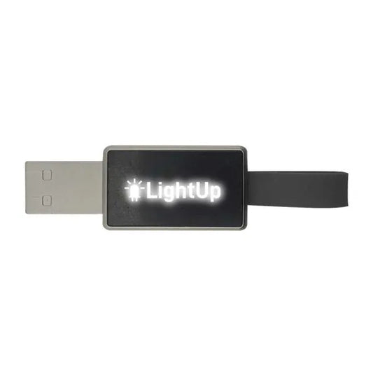 Light-Up Logo USB with Strap ( “Your Brand • Your Print • Your Style.” ) All printing available