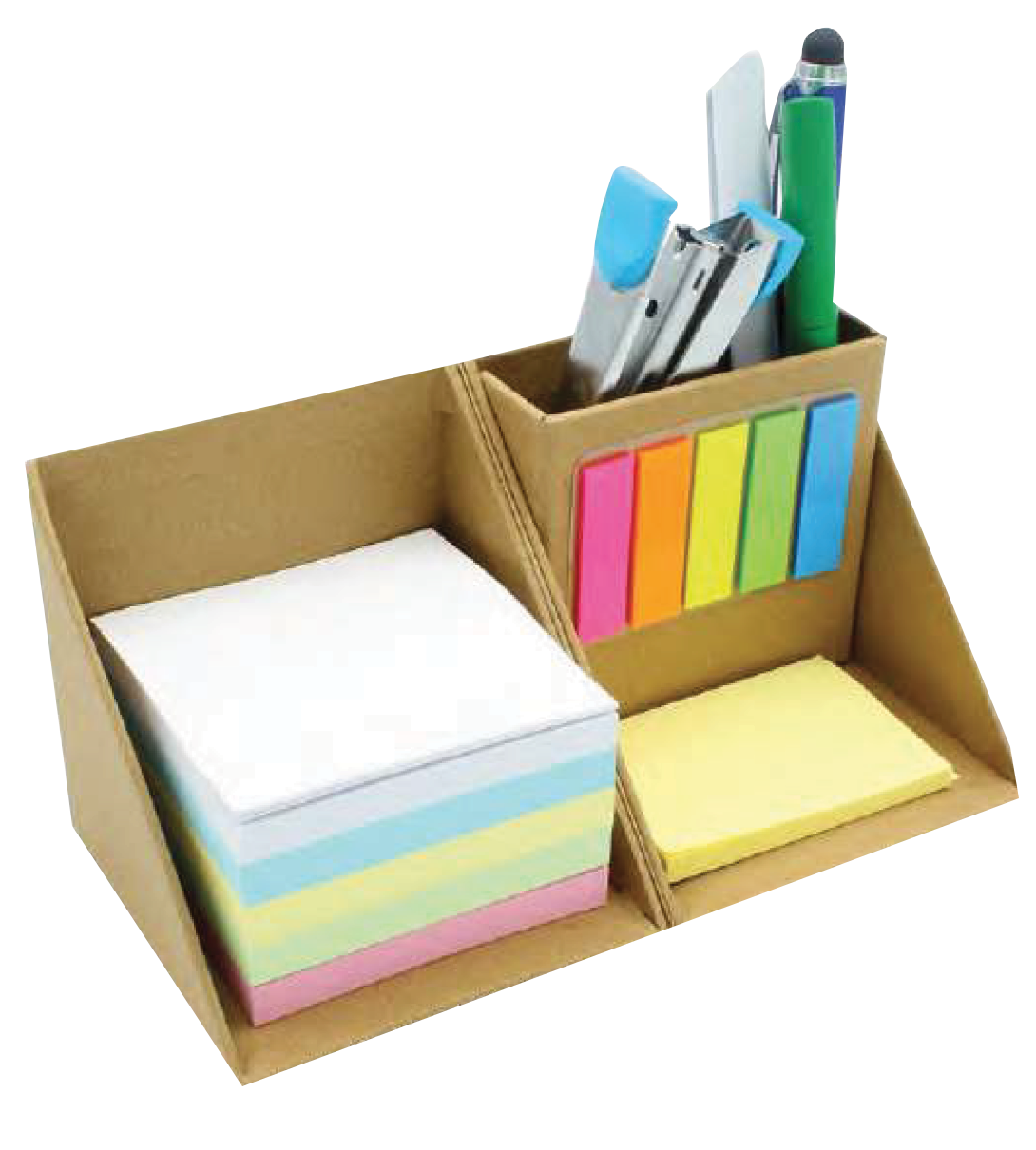 Cardboard Note Box CARDBOARD BOX WHICH FLIPS OPEN TO REVEAL A HANDY STICKY NOTE SET – AL ...